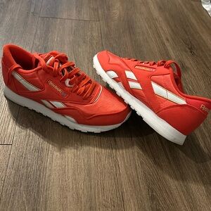 Reebok Women's Sneakers in Bold Red and White